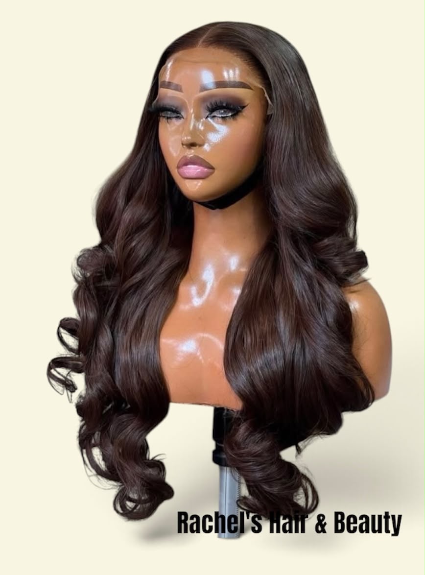 28 inch Body Wave Human Hair Wig - Color 4