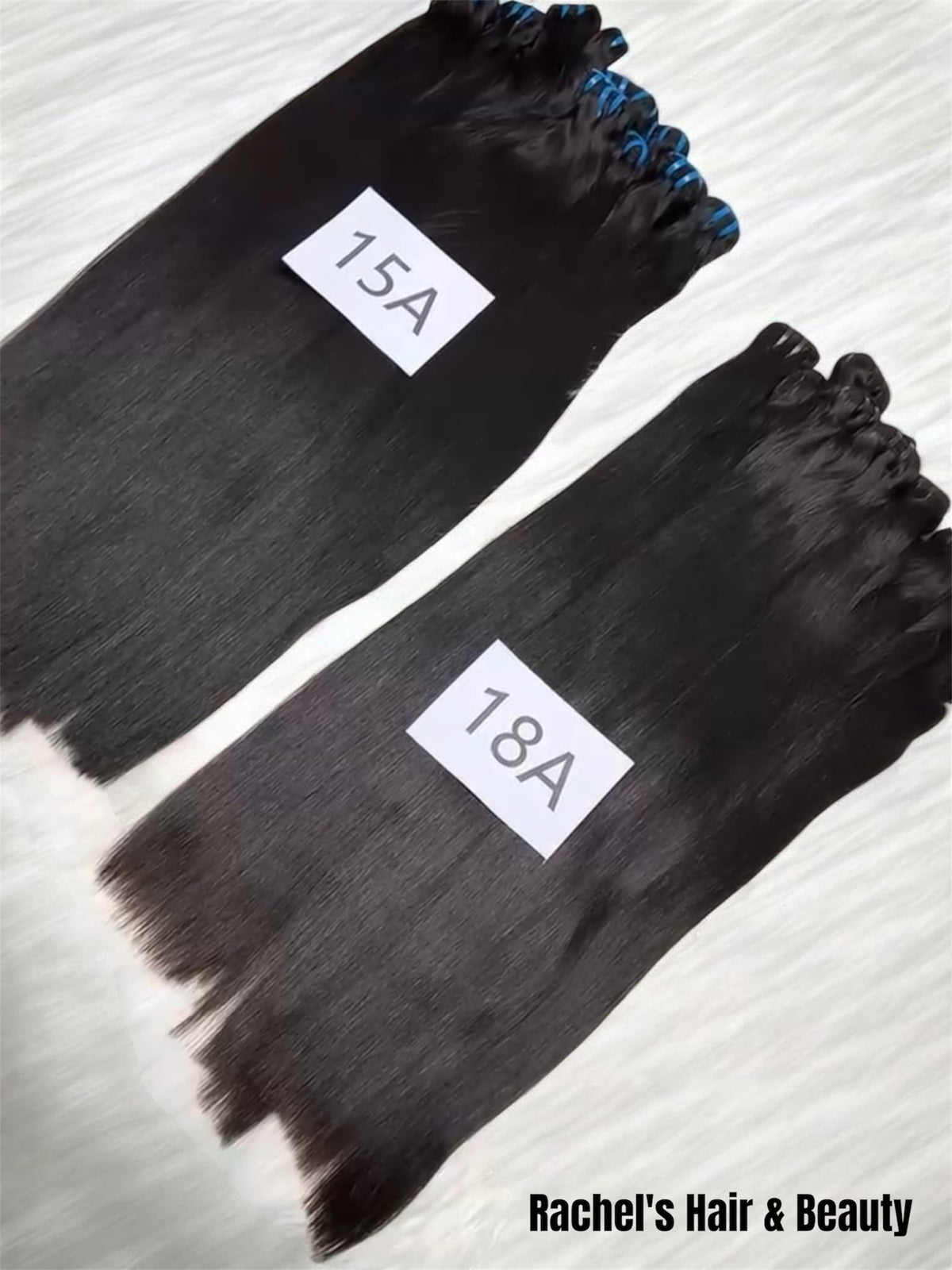 10"-30" Straight Human Hair Bundles - Color Black