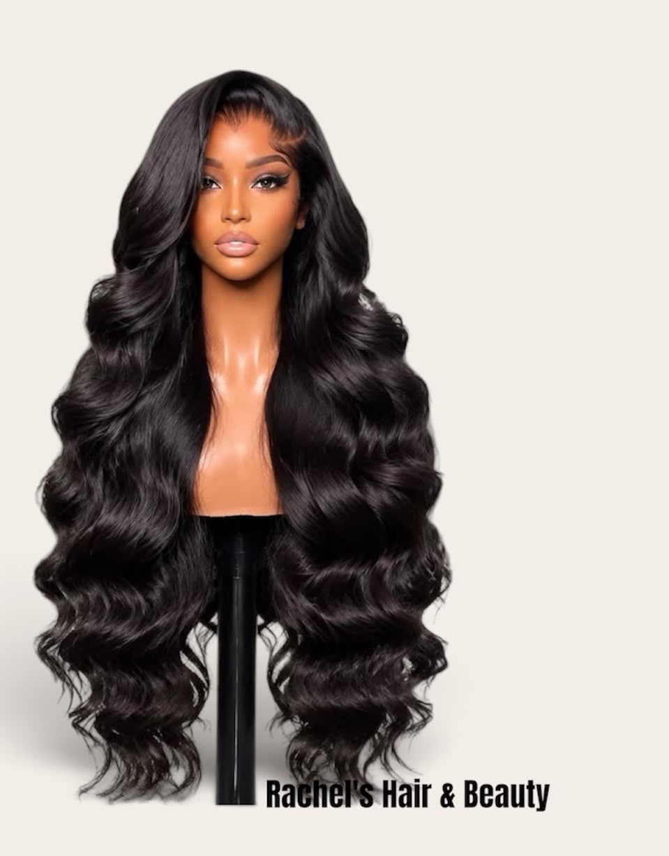 10"-30" Body Wave Human Hair Wig - Color Black