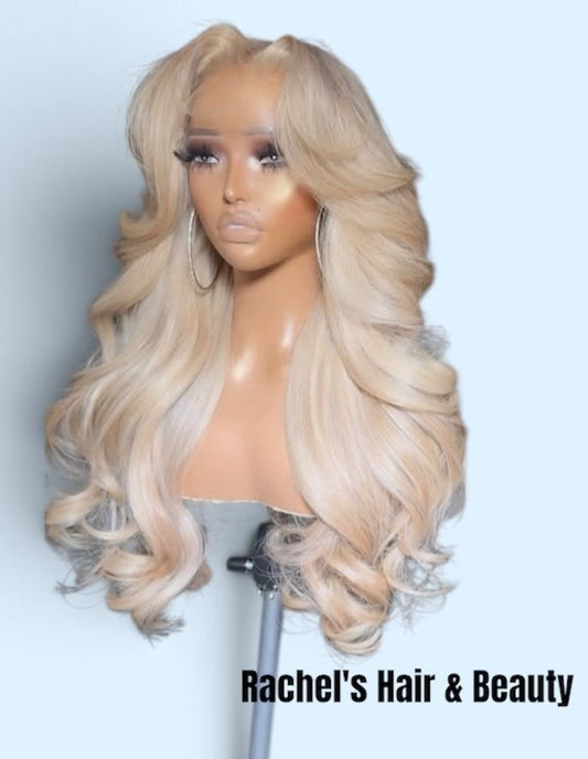 24 inch Body Wave Human Wig - Color Blonde